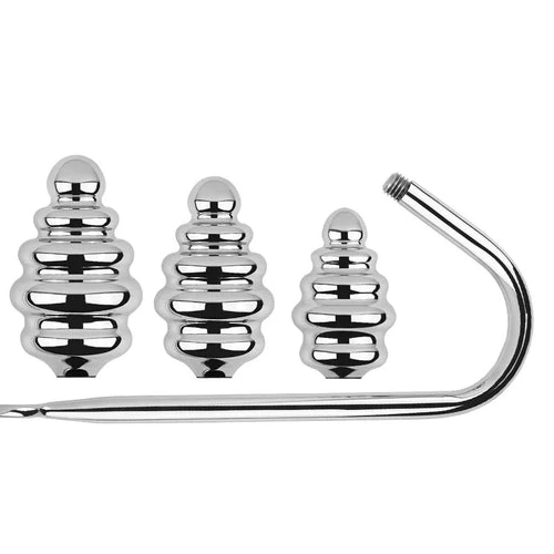 Screw-in Set Anal Ribbed Hook GreatBenefit 8826 1123
